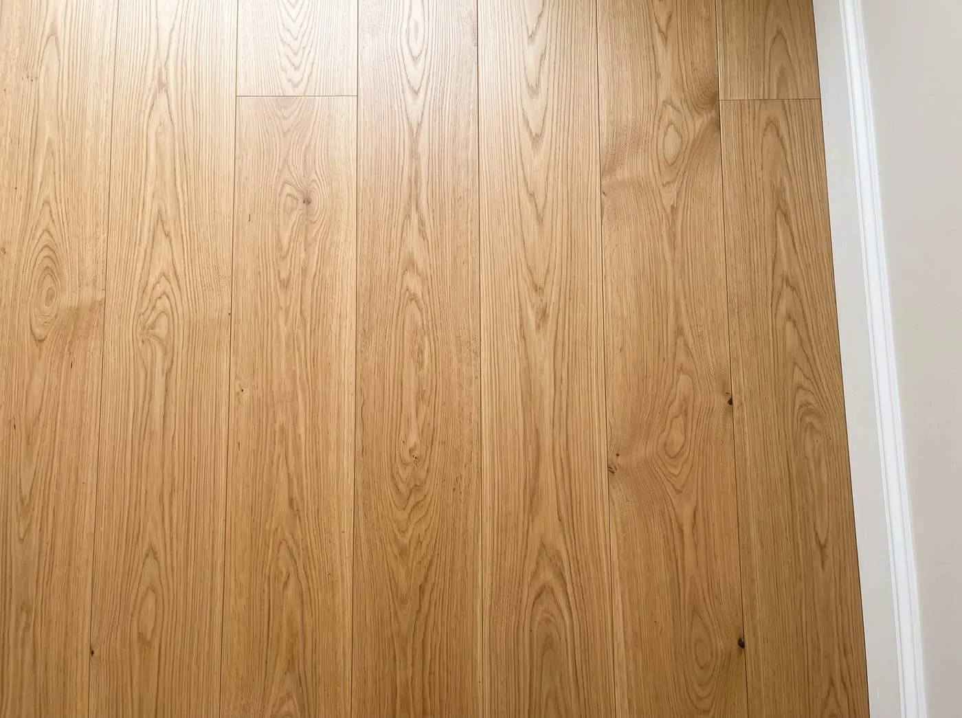 AI-generated concept: close-up of straight wide oak planks