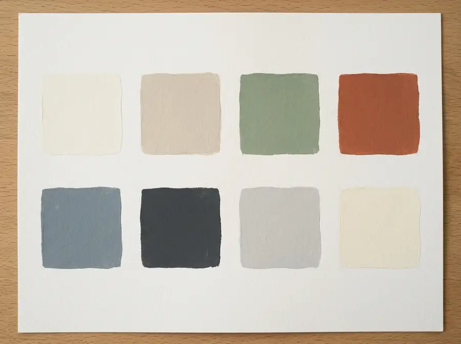 AI-generated concept: paint color samples