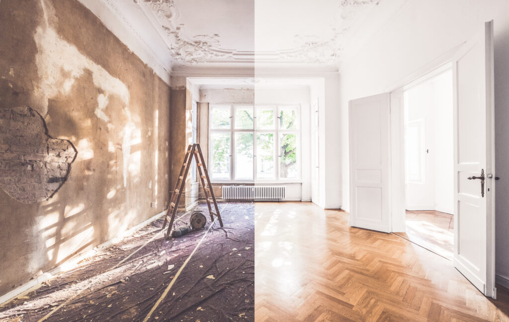 Whole-home renovation before and after transformation in Glendora